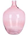 Dekovase Glas rosa transparent 39 cm ROTI_823633