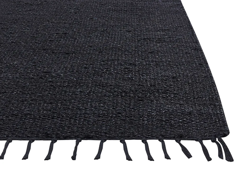 Tappeto SINANKOY Nero 200 x 300 cm Iuta_886742