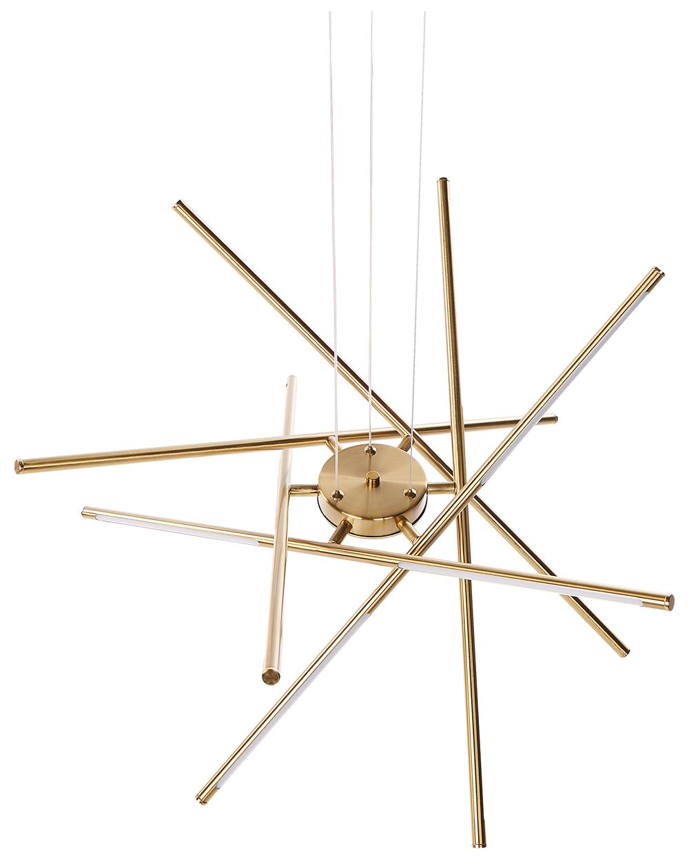 Lampadario LED PALUN con dimmer Metallo Oro