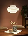 Pendant Lamp EREBATO Linen Off-White
