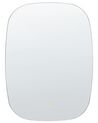 Oval LED Wall Mirror ø 78 cm Silver BERGERAC_844375