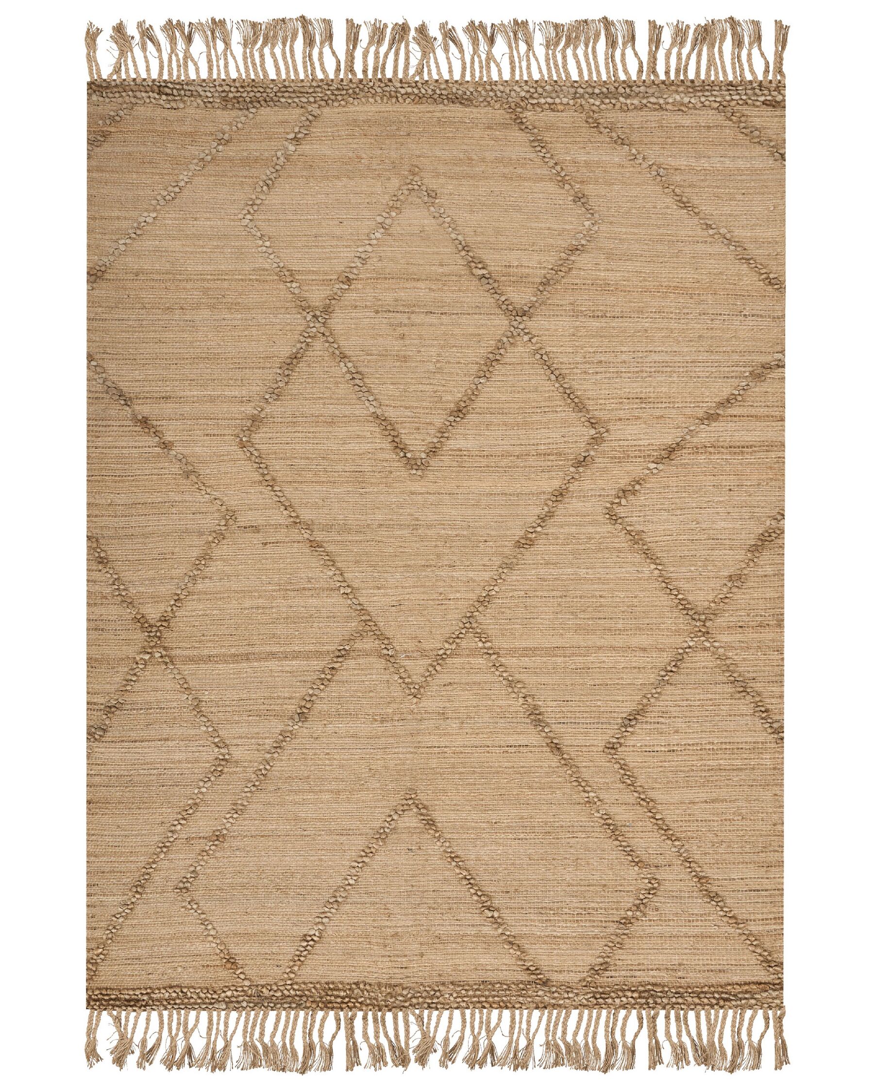 Jutový koberec 200 x 300 cm béžový HANDERE_886241