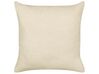 Set of 2 Boucle Cushions 60 x 60 cm Beige LEUZEA_903521