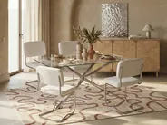 Set of 2 Dining Chairs IRWIN Corduroy Off-White_1047079