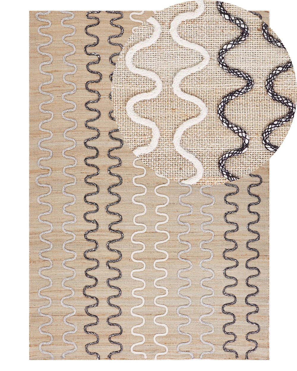Tapete SOGUT Creme 140 x 200 cm Juta