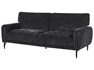 Sofa 3-Sitzer SKARO Chenillegewebe Schwarz_1156709