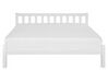 Dřevěná postel 160 x 200 cm bílá FLORAC_754673