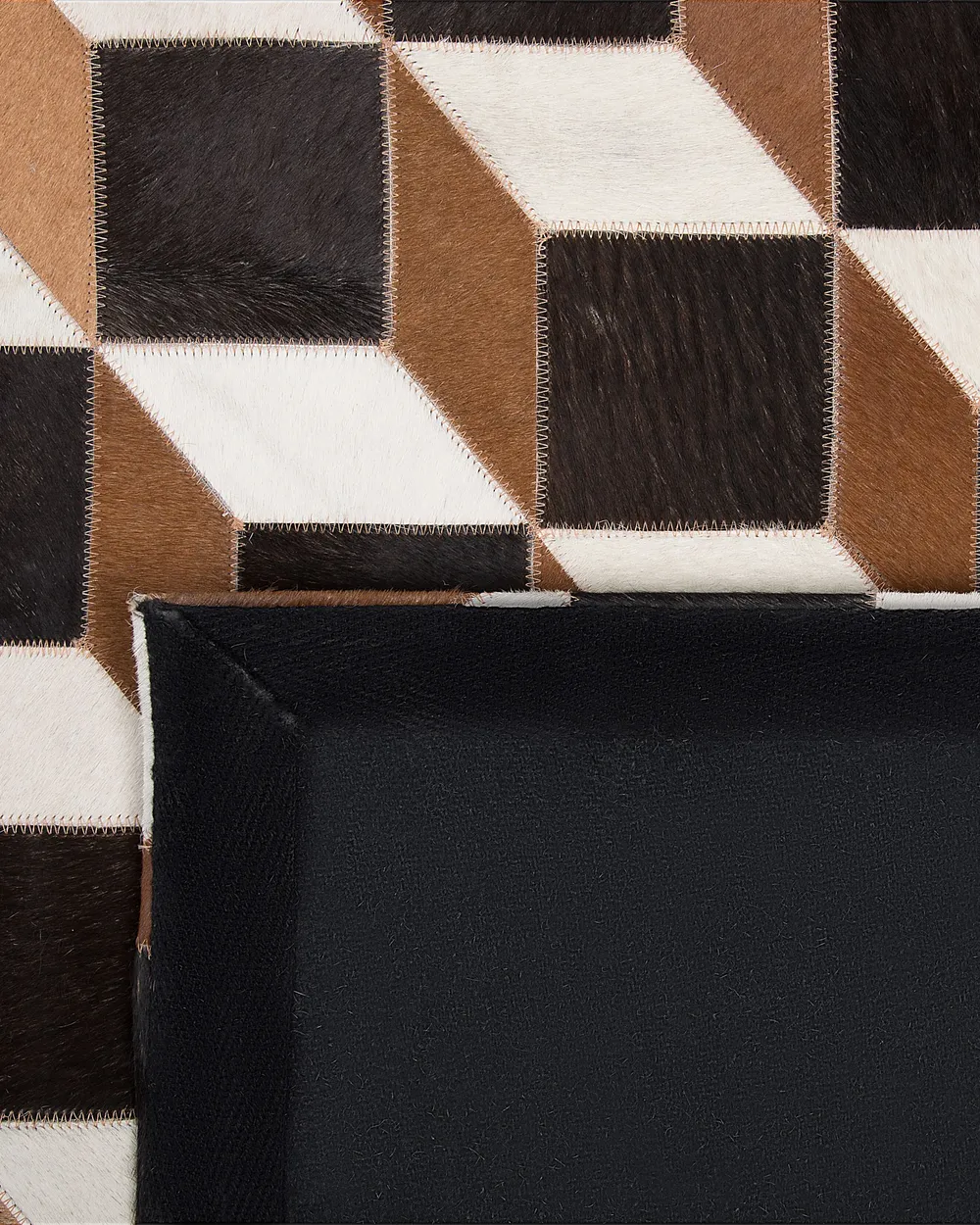 Rug ALPKOY Brown 140 x 200 cm Leather_742775