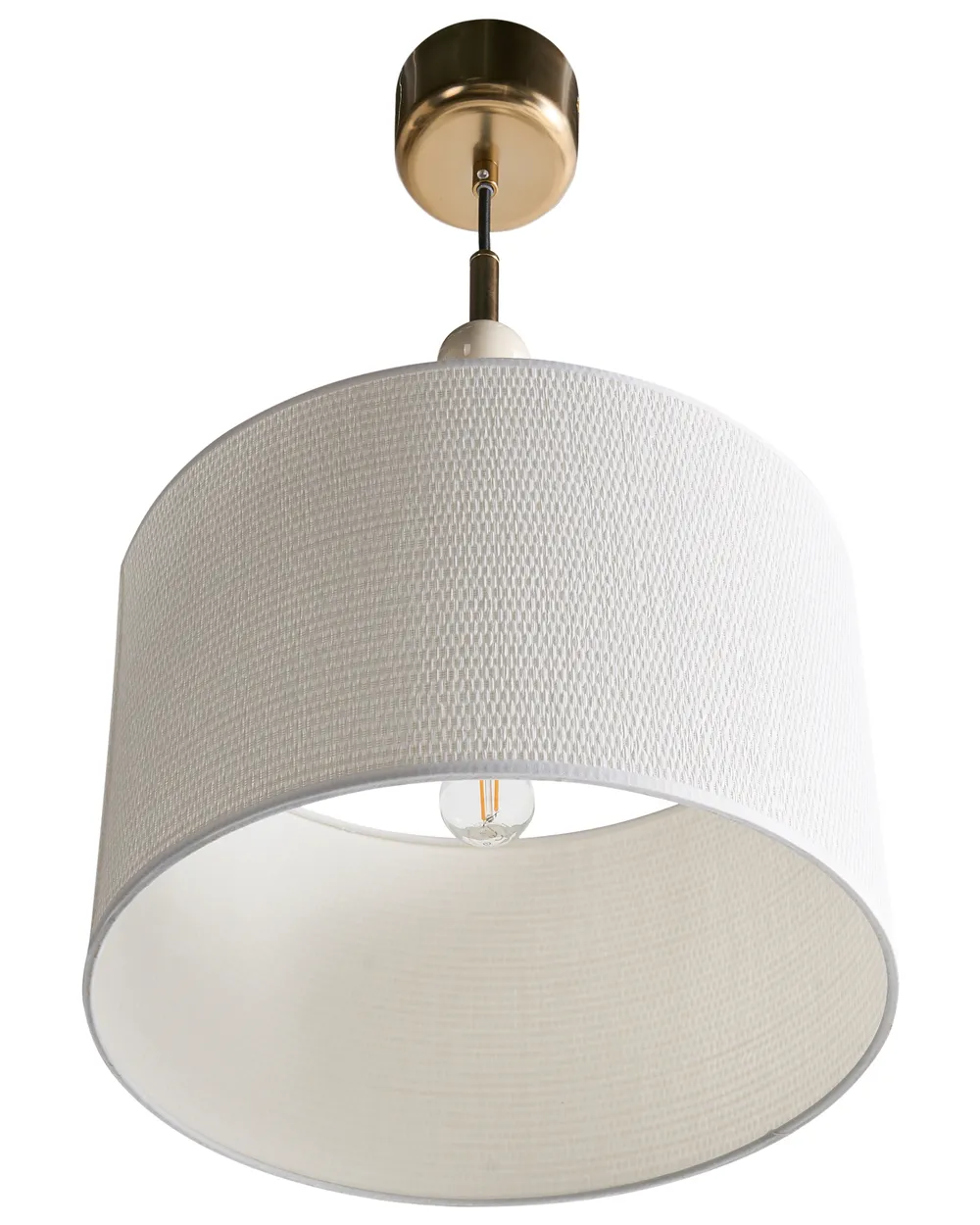 Pendant Lamp LOKY Metal Brass/Beige_1024703