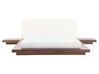 EU King Size Faux Leather Headboard Waterbed Brown ZEN_754518