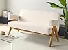 Sofa 2 Seater TAMRE Boucle Off-White/ Light Brown