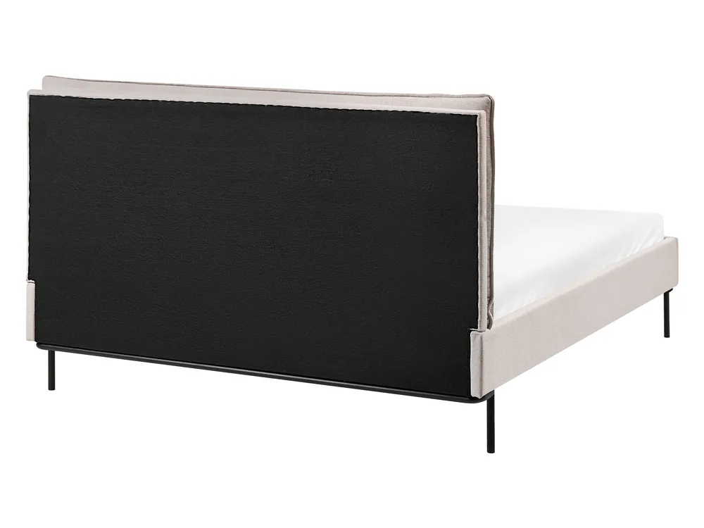 Bett mit Lattenrost Stoff CORIO 140 x 200 cm Hellbeige_1060127