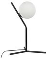 Skleněná stolní lampa 45 cm černá WAPITI_877430
