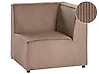 Corner Seat LEMVIG Corduroy Dark Beige Right Hand