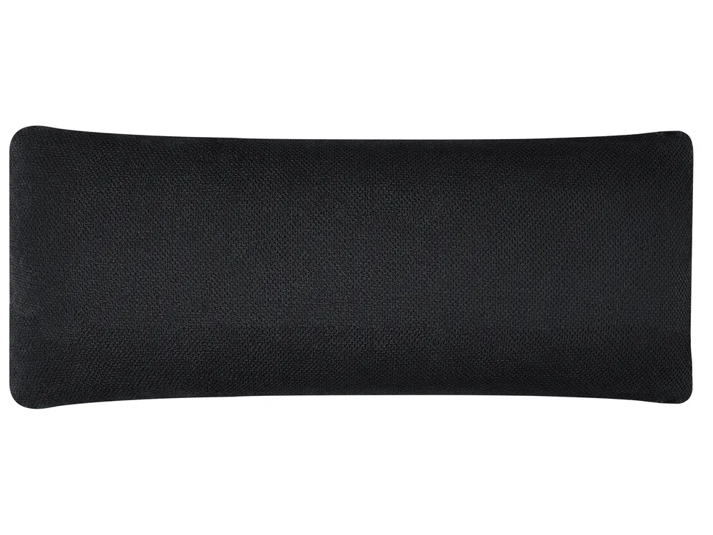 Corner Sofa 4 Seater IKAST Fabric Black Left Hand_959791
