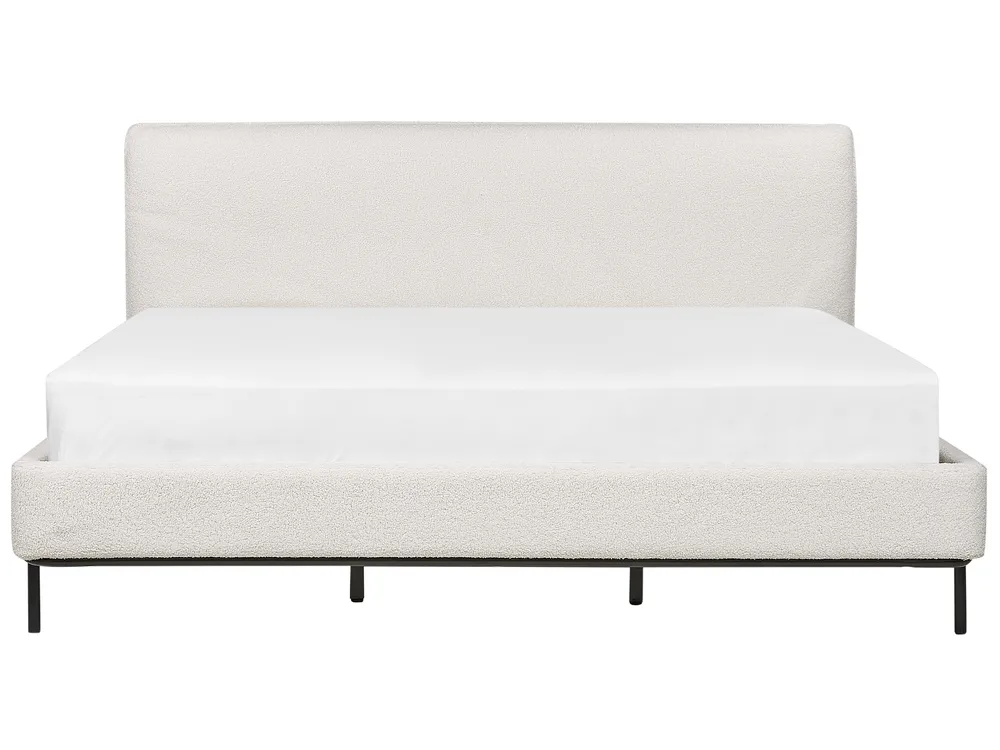 Bed Boucle CORIO 180 x 200 cm (EU Super King) Off-White_903267