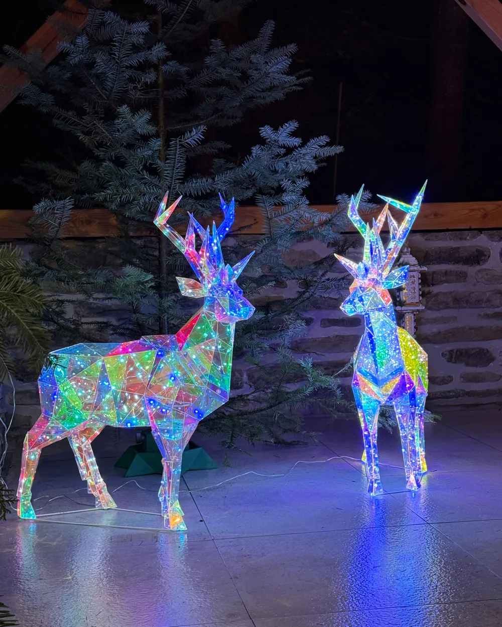 Decorazione per esterni Smart LED con App POLARIS 90 cm Renna Multicolore_1047174