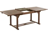 Garden Dining Set 6 Seater AMANTEA with Parasol Acacia Wood Blue_880698