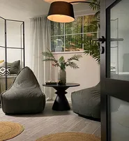 Floor Lamp BENUE Metal Black_769378