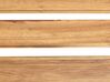 Dřevěné zahradní lehátko s polštářem bílé LUINO_921602