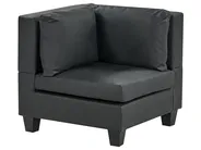 Modular Corner Sofa 5 Seater UNSTAD Faux Leather Black Right Hand_936723