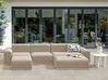 7 Seater Modular Garden Lounge Set Beige BATTIFOLLO_933836