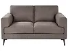 Sofa 2 Seater LOUSTO Fabric Brown