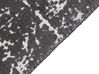 Teppich Viskose dunkelgrau 140 x 200 cm abstraktes Muster Kurzflor HANLI_836929