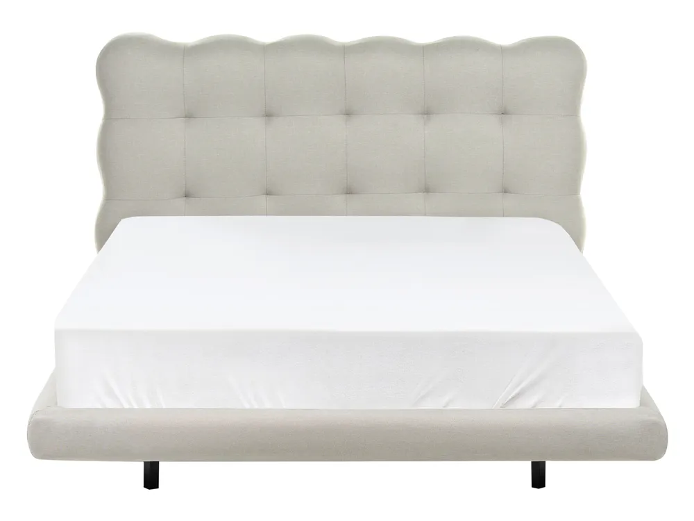 Bed Fabric SOULISSE 140 x 200 cm (EU Double) Beige_1129825