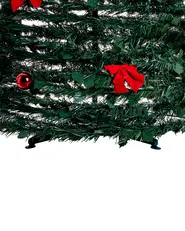 Artificial Christmas Tree Folding LED PINEORA 185 cm Green_1025210