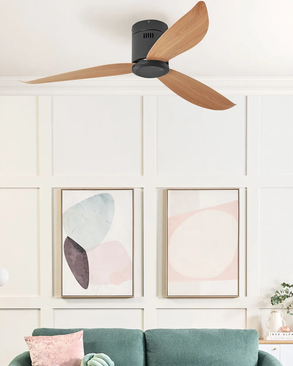 Ceiling Fan MALAD with Remote Black