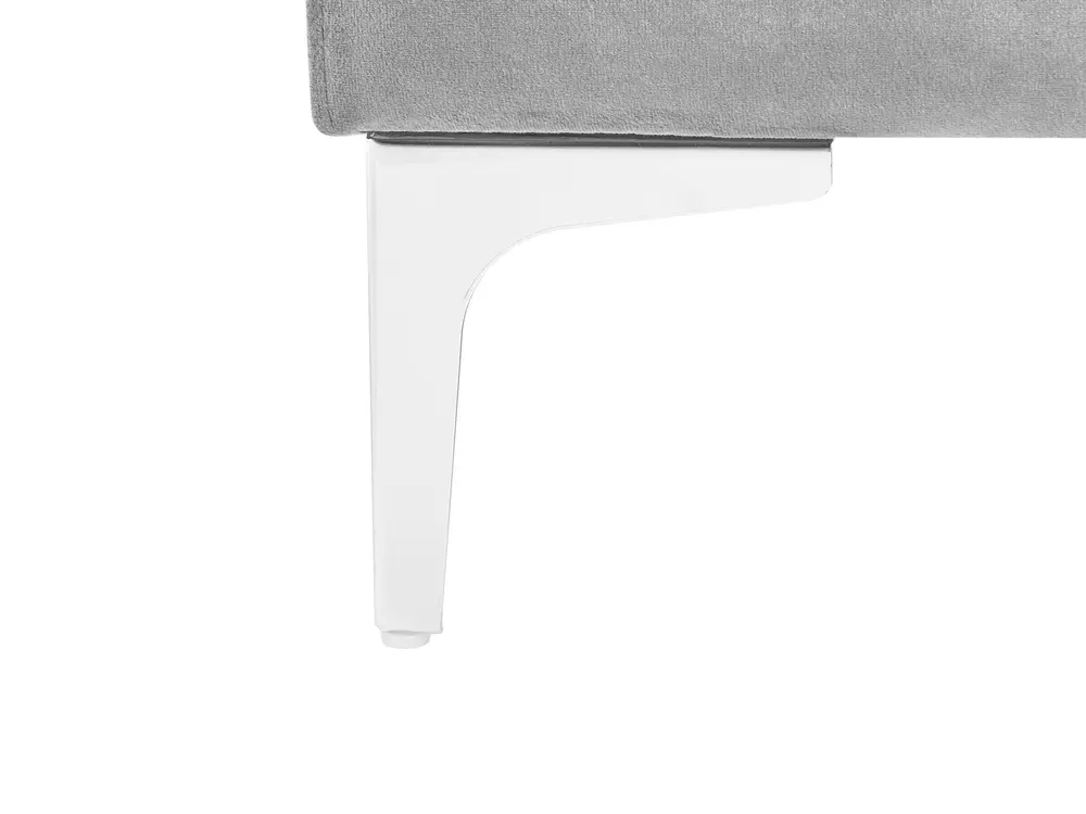 Modular Corner Sofa 4 Seater EVJA with Ottoman Velvet Grey Left Hand_1068571