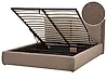 Ottoman Bed BAJONNA Boucle Brown 160 x 200 cm (EU King Size)