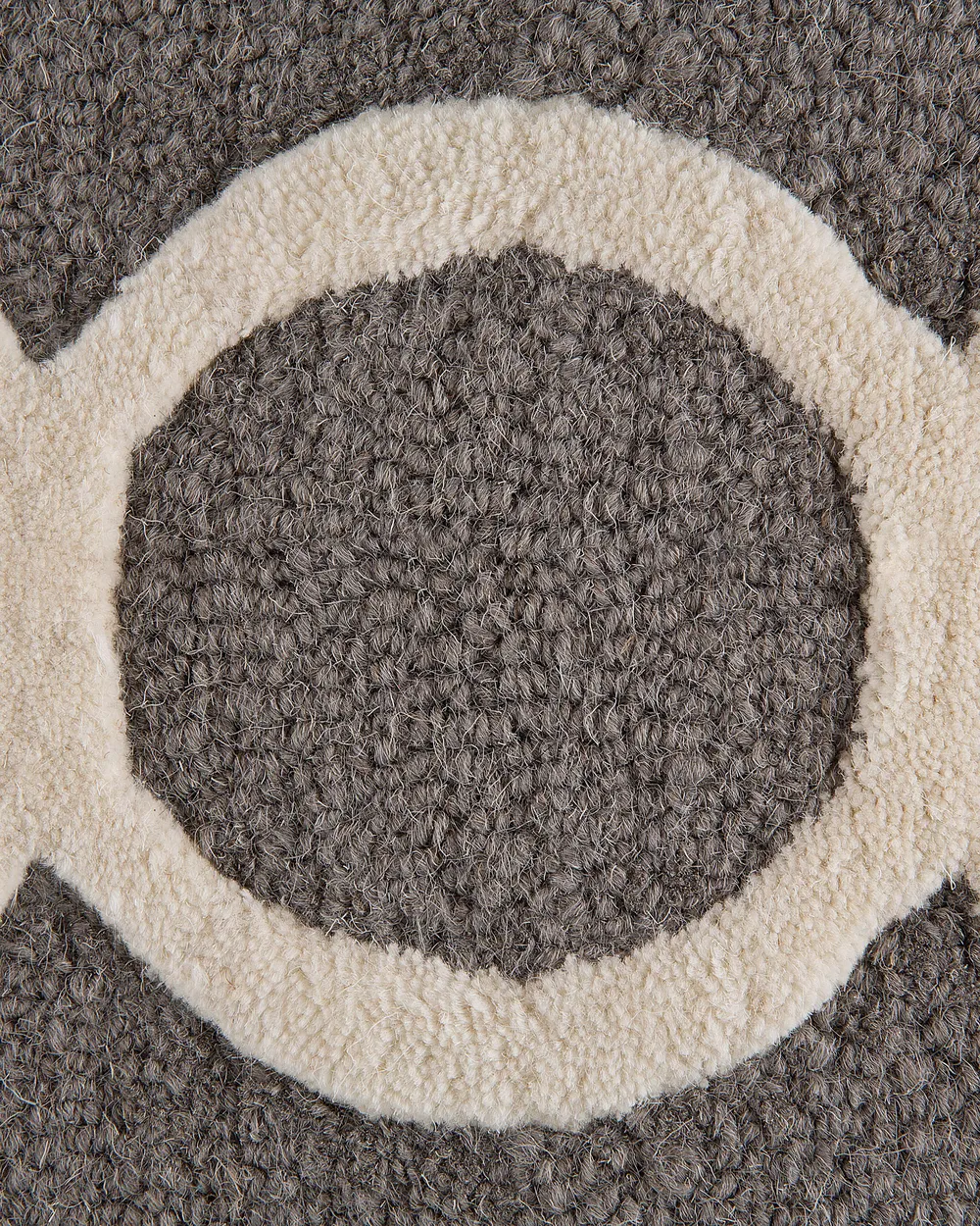 Rug ZILE Grey 140 x 200 cm Wool_674653