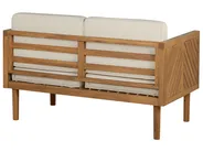 Garden Lounge Set with Table and Ottoman 6 Seater BARATTI Acacia Wood Brown_830572