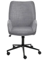 Sedia da ufficio CASTILE Lino sintetico Grigio scuro_1072507