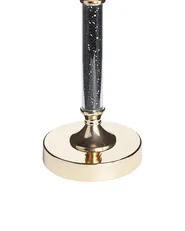 Świecznik ABBEVILLE 48 cm Szkło Czarny_788841