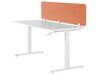 Séparateur de bureau orange 180 x 40 cm WALLY_853271