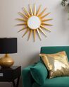 Metal Sunburst Wall Mirror ø 60 cm Gold PERELLI_904141