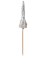 Ombrellone da giardino 155 cm MONDELLO Bianco/Nero_995677