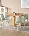 Conjunto de 4 sillas de comedor EMORY Verde claro