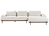 Corner Sofa MARIFERD Fabric Light Beige Left Hand