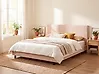 Bed Boucle ALBI 180 x 200 cm (EU Super King) Beige