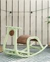 Rattan Kids Rocking Chair Light Green ASPRIA_932145