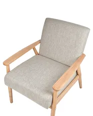 Armchair ESRUM Fabric Light Brown/ Grey_943366