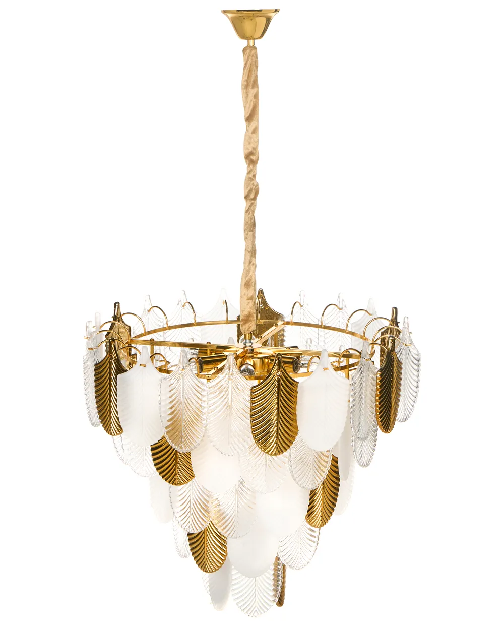 Chandelier AGUIRRE Glass Brass_1006324
