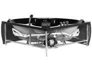 Corner Hot Tub with LED SENADO 2050 x 1500 mm Black_780579