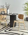 Set of 2 Dining Chairs OVERLY Wood Light Ash Wood