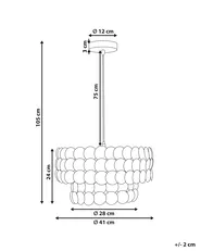 Chandelier KOTMALE Coconut Shell Light Beige_1003600