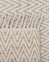 Teppich beige 140 x 200 cm ZickZack-Muster Kurzflor zweiseitig AFRIN_807465